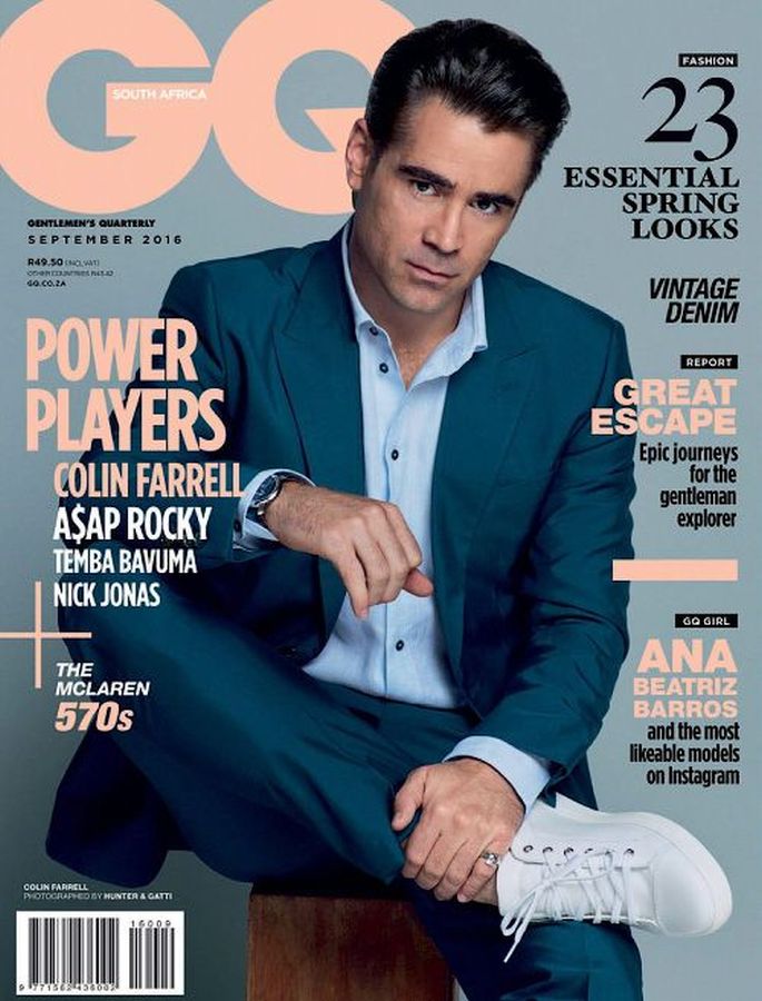 GENTLEMENS QUARTERLY SOUTH AFRICA magazine side cover  September 2016
