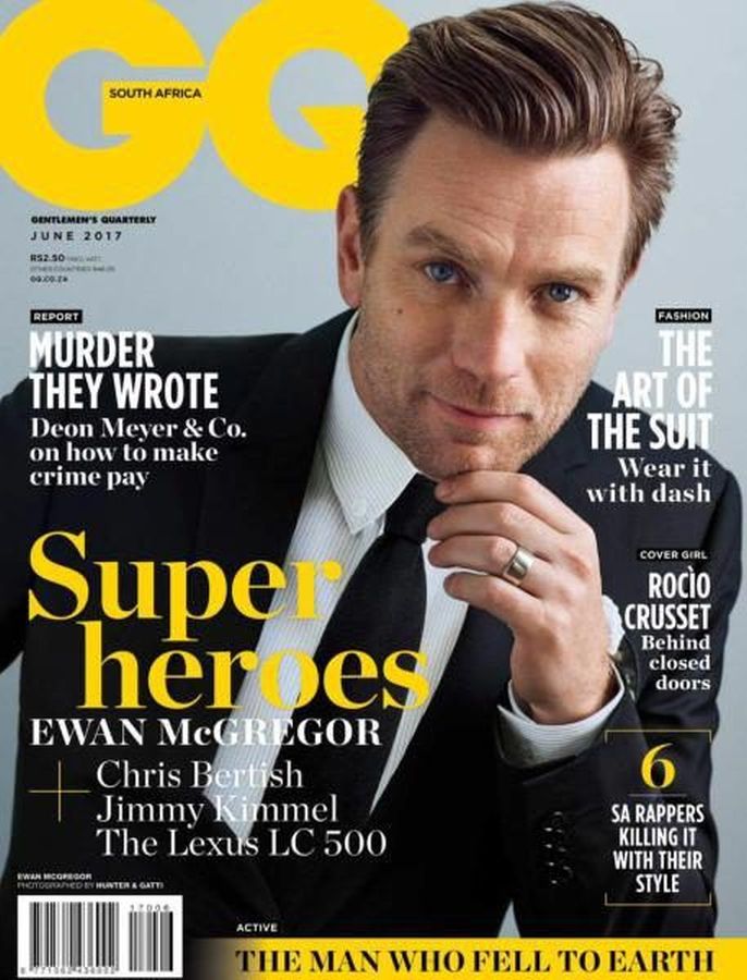 GENTLEMENS QUARTERLY SOUTH AFRICA magazine side cover  June 2017