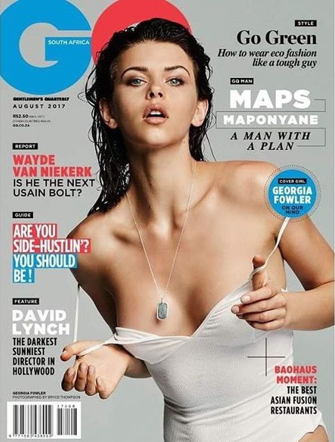 GENTLEMENS QUARTERLY SOUTH AFRICA magazine side cover  August 2017