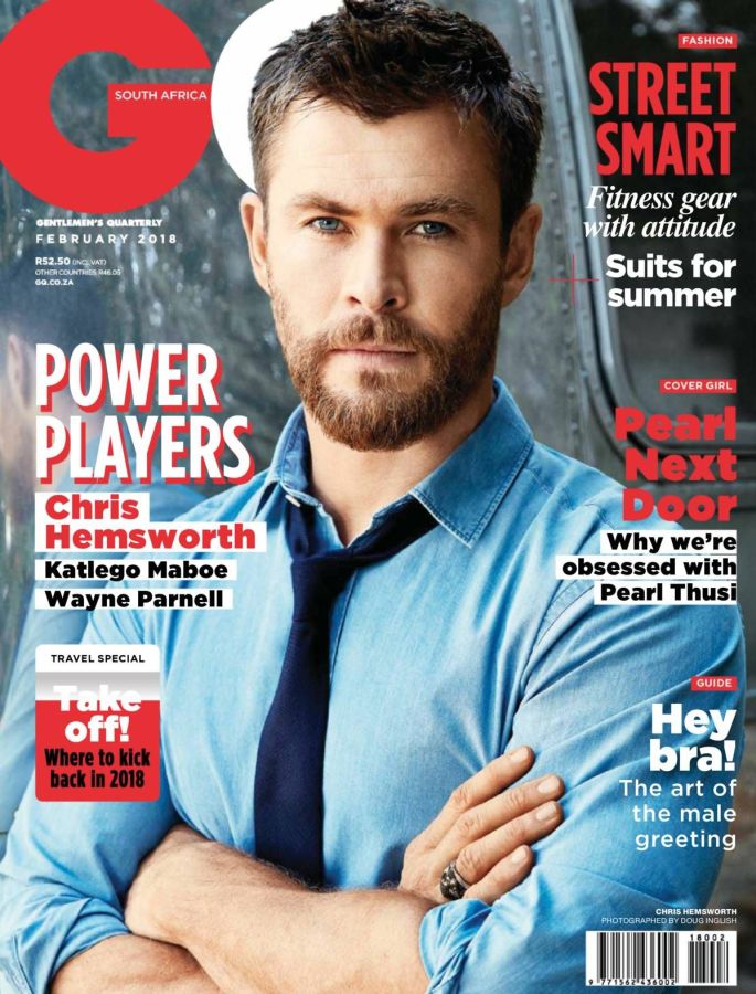 GENTLEMENS QUARTERLY SOUTH AFRICA magazine side cover  February 2018