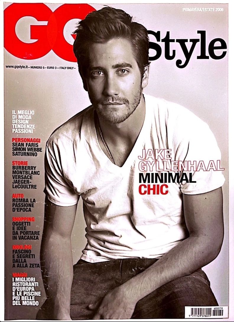 GQ STYLE ITALY magazine side cover Issue 5  March 2006