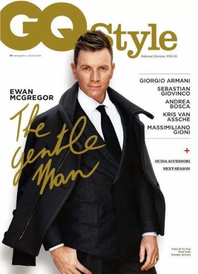 GQ STYLE ITALY magazine side cover  October 2012