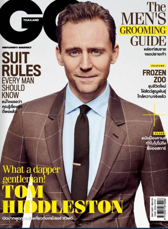GENTLEMENS QUARTERLY THAILAND magazine side cover  May 2017