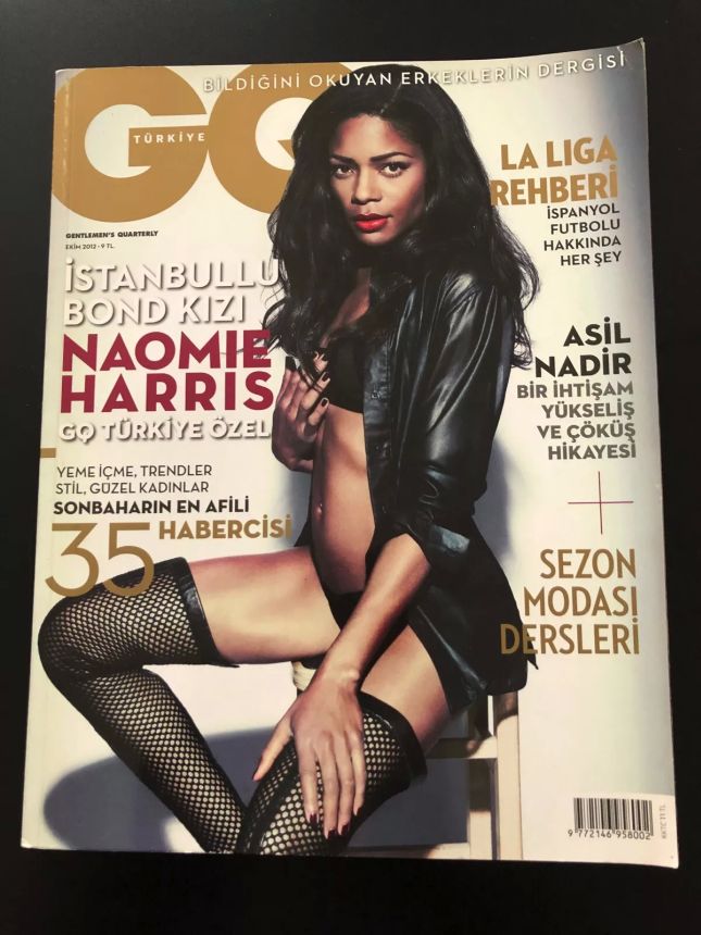 GENTLEMENS QUARTERLY TURKEY magazine side cover  October 2012