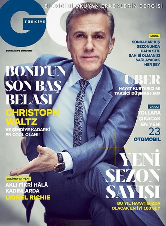 GENTLEMENS QUARTERLY TURKEY magazine side cover  September 2015