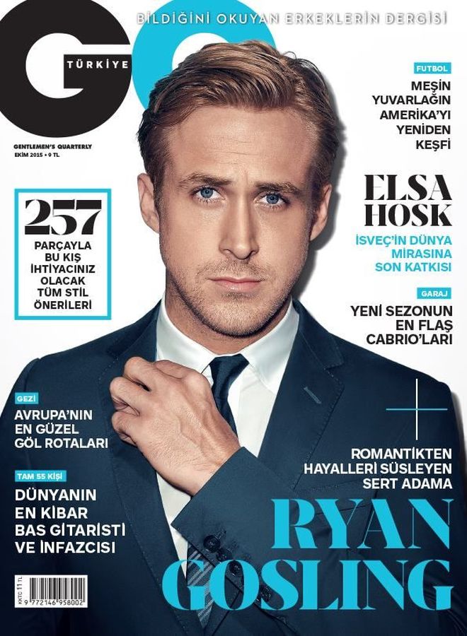 GENTLEMENS QUARTERLY TURKEY magazine side cover  October 2015