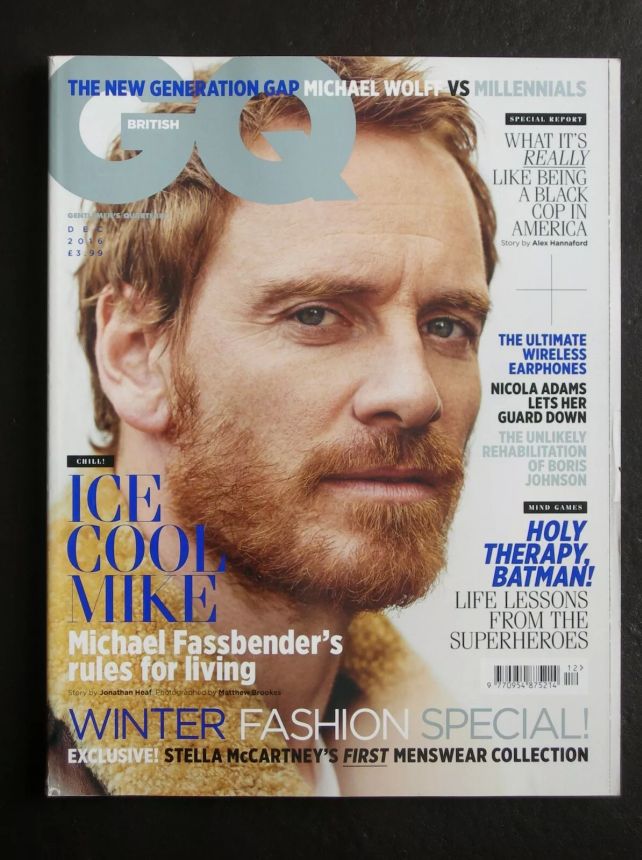 GENTLEMENS QUARTERLY TURKEY magazine side cover  December 2016