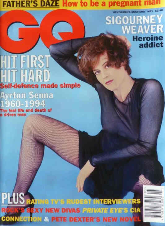 GENTLEMENS QUARTERLY (UK) magazine side cover  May 1985