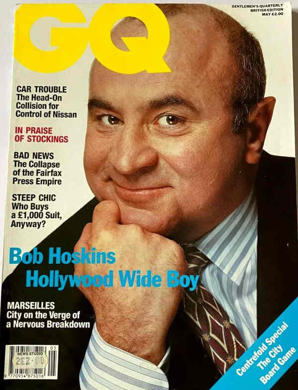 GENTLEMENS QUARTERLY (UK) magazine side cover  May 1991