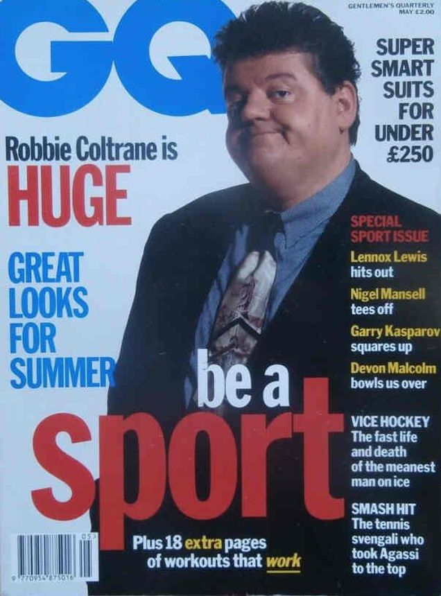 GENTLEMENS QUARTERLY (UK) magazine side cover  May 1993