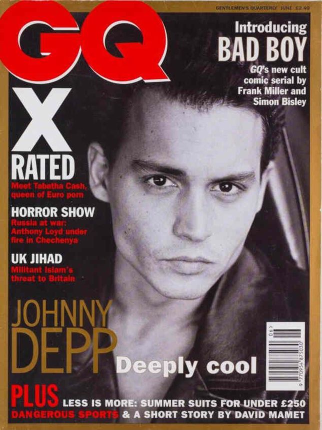 GENTLEMENS QUARTERLY (UK) magazine side cover  June 1995