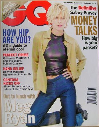 GENTLEMENS QUARTERLY (UK) magazine side cover  November 1995
