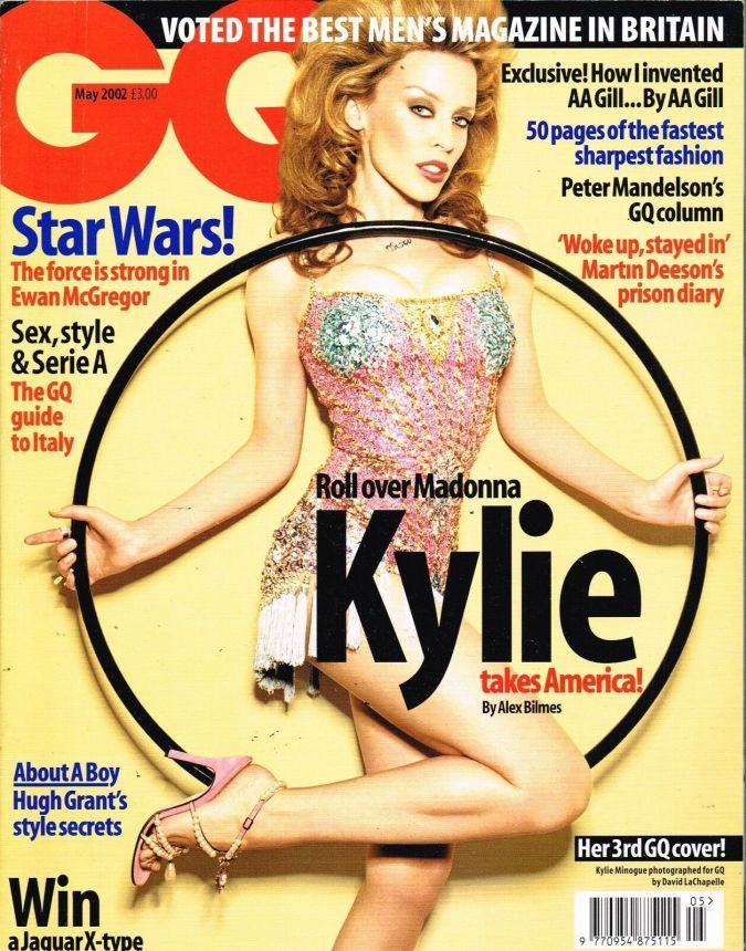GENTLEMENS QUARTERLY (UK) magazine side cover  May 2002