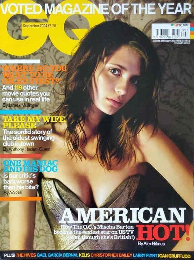 GENTLEMENS QUARTERLY (UK) magazine side cover  September 2004