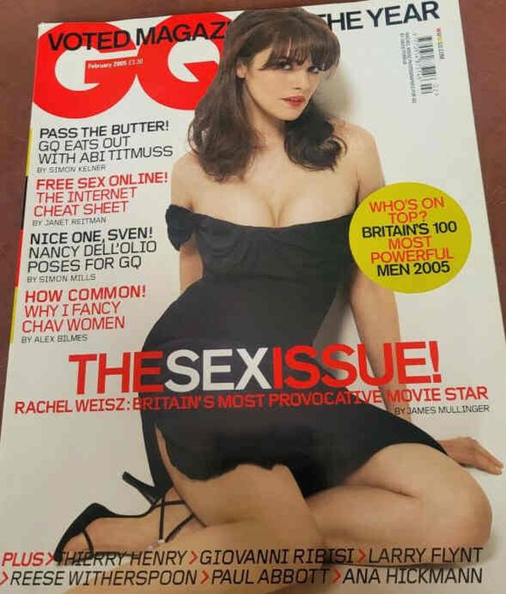 GENTLEMENS QUARTERLY (UK) magazine side cover  February 2005