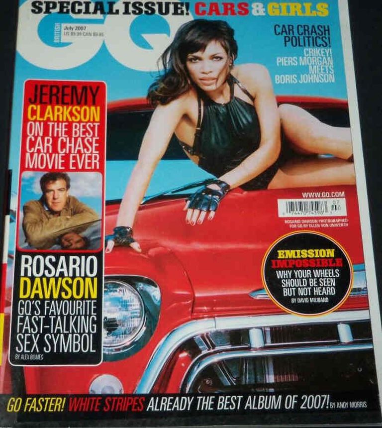 GENTLEMENS QUARTERLY (UK) magazine side cover  July 2007