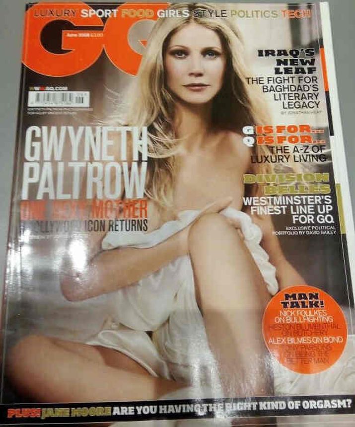 GENTLEMENS QUARTERLY (UK) magazine side cover  June 2008