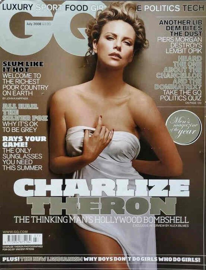 GENTLEMENS QUARTERLY (UK) magazine side cover  July 2008