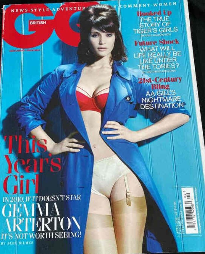 GENTLEMENS QUARTERLY (UK) magazine side cover  April 2010