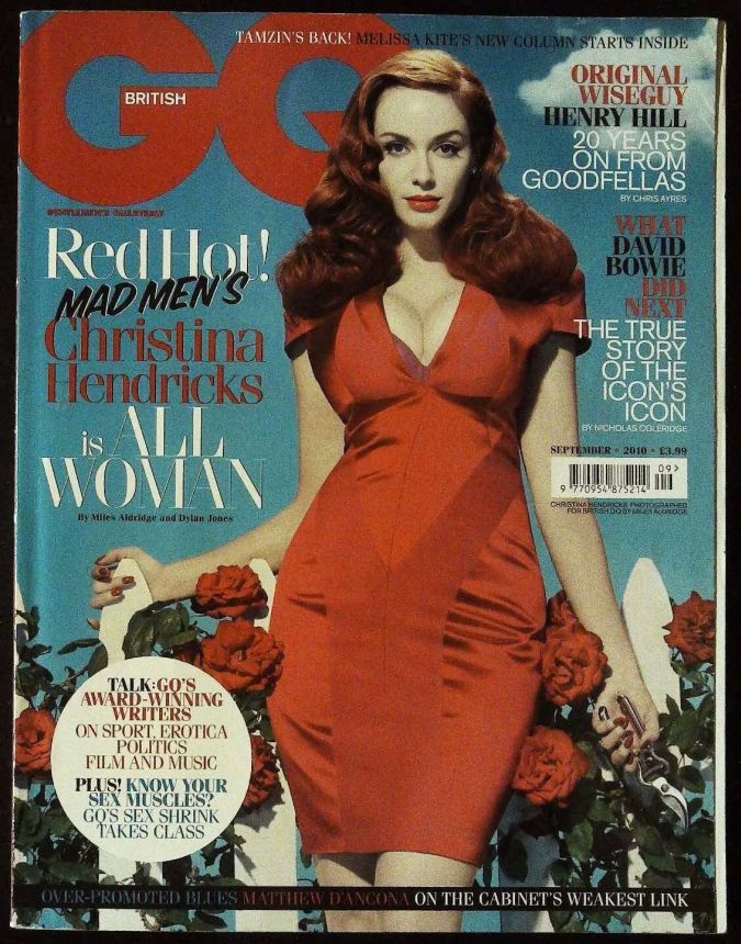 GENTLEMENS QUARTERLY (UK) magazine side cover  September 2010