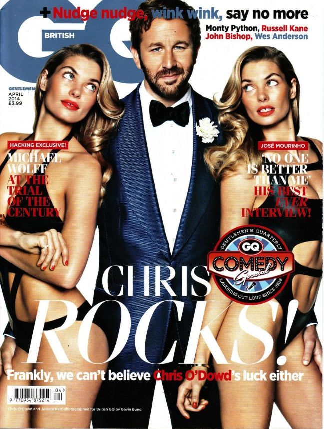 GENTLEMENS QUARTERLY (UK) magazine side cover  April 2014