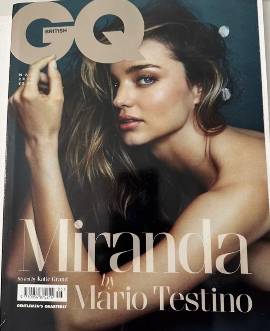GENTLEMENS QUARTERLY (UK) magazine side cover  May 2014