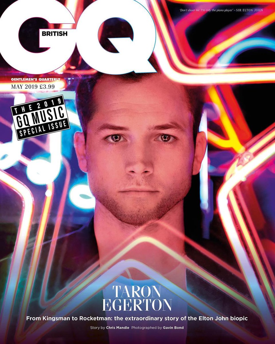 GENTLEMENS QUARTERLY (UK) magazine side cover  May 2019