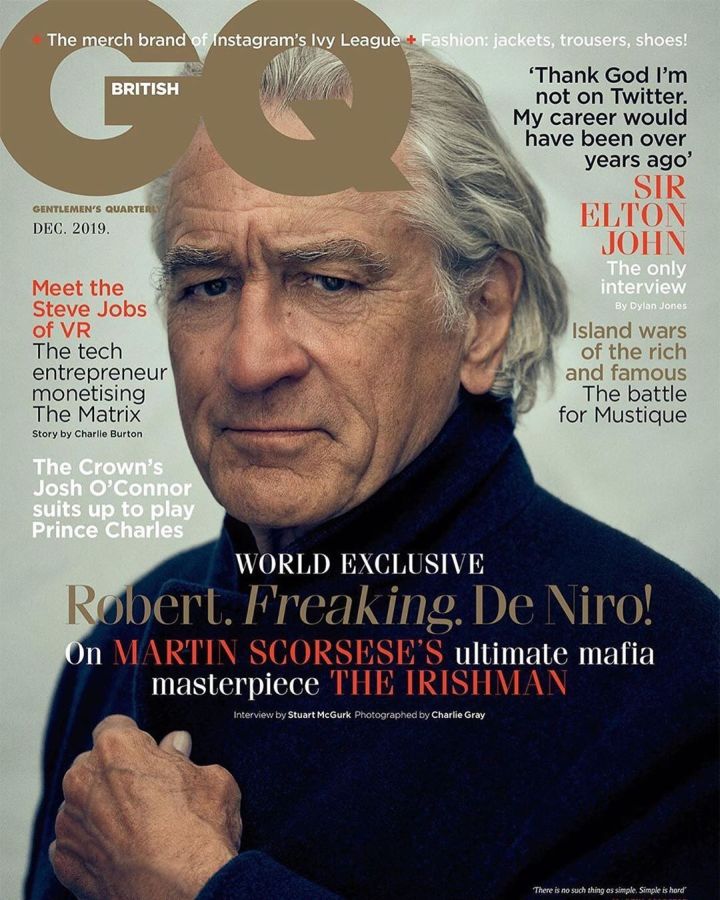 GENTLEMENS QUARTERLY (UK) magazine side cover  December 2019