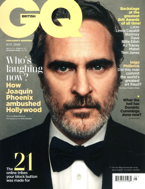 GENTLEMENS QUARTERLY (UK) magazine side cover  May 2020