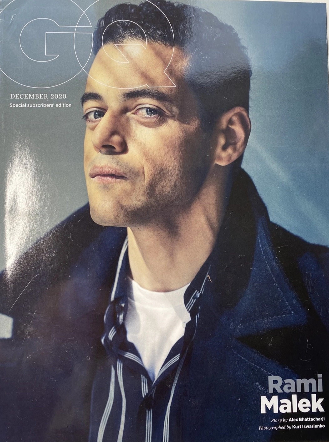 GENTLEMENS QUARTERLY (UK) magazine side cover  December 2020