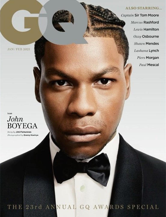 GENTLEMENS QUARTERLY (UK) magazine side cover  January/February 2021