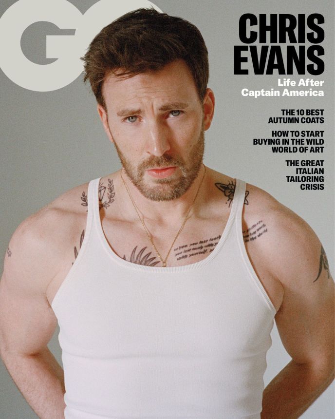 GENTLEMENS QUARTERLY (UK) magazine side cover  October 2023