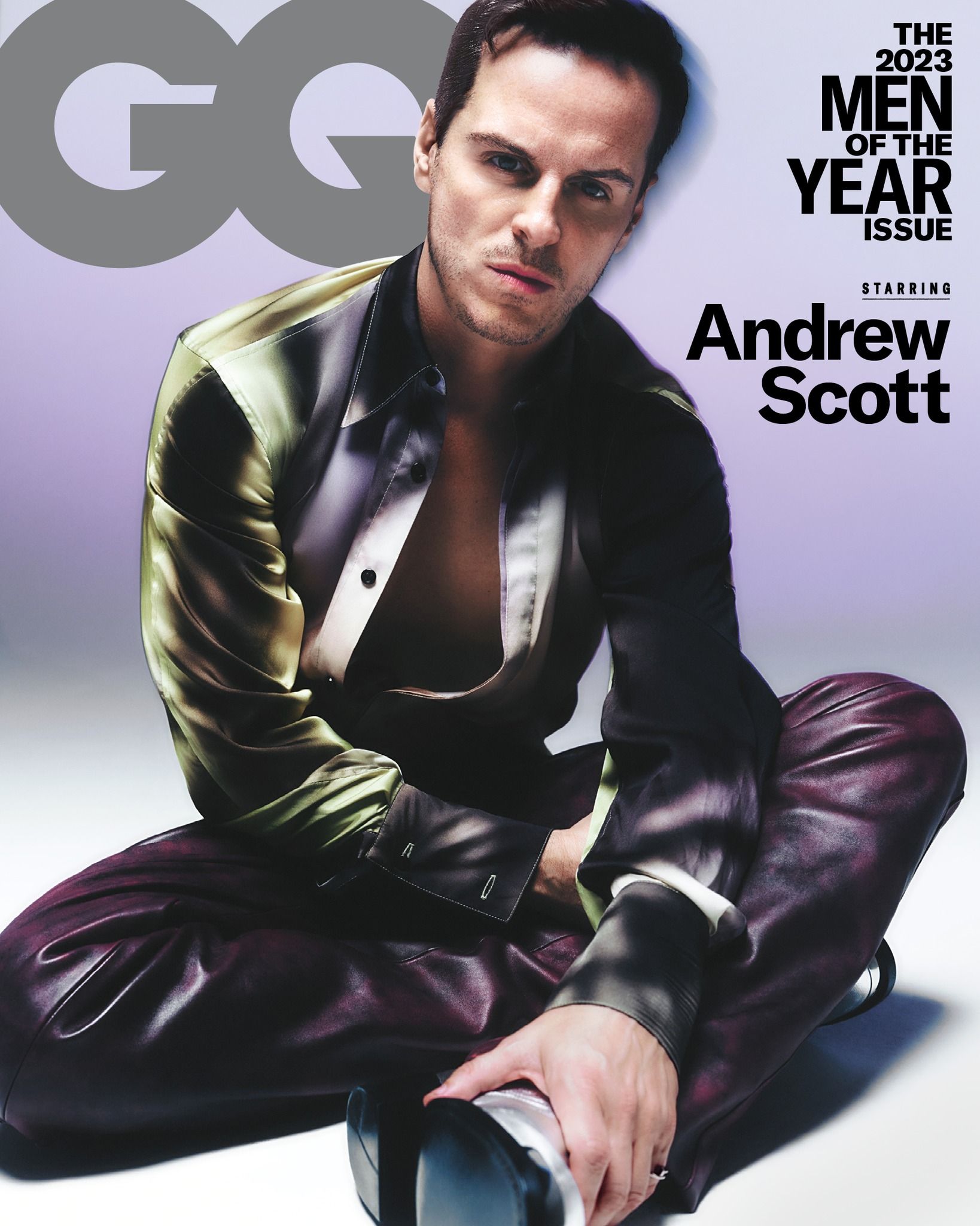 GENTLEMENS QUARTERLY (UK) magazine side cover  November 2023