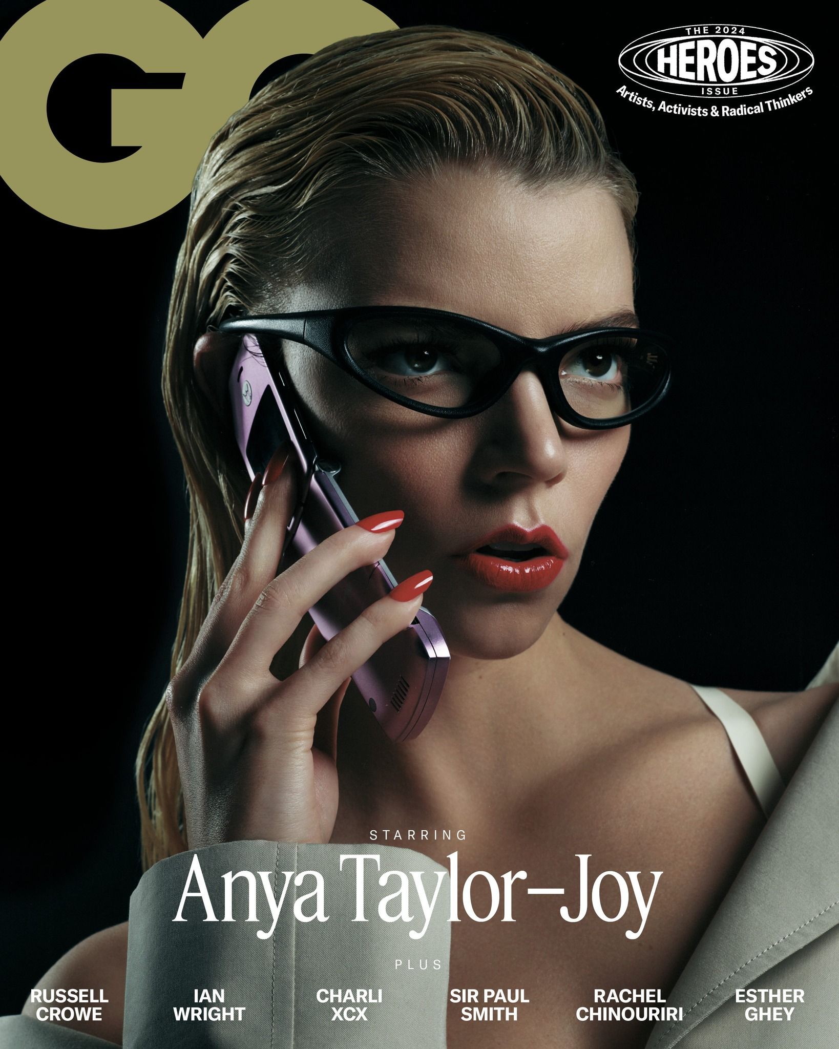 GENTLEMENS QUARTERLY (UK) magazine side cover  June 2024