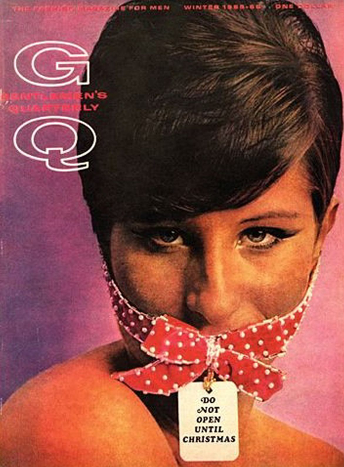 GENTLEMENS QUARTERLY magazine side cover Winter 1965