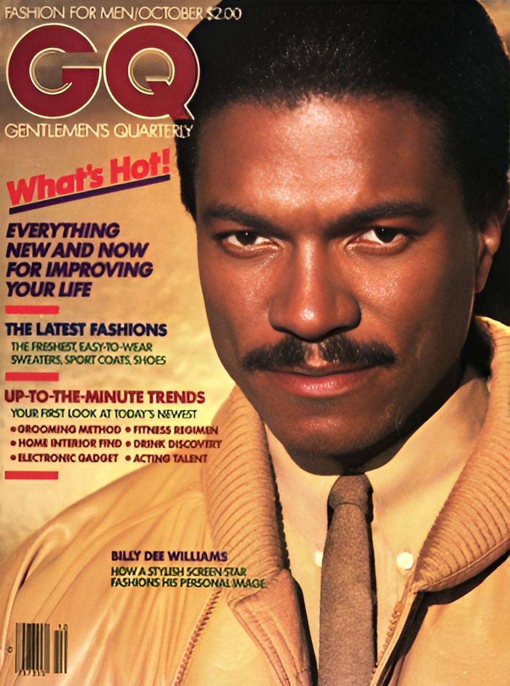 GENTLEMENS QUARTERLY magazine side cover  October 1980