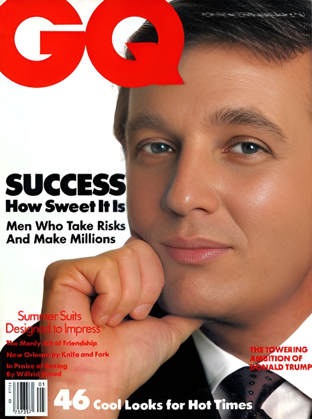 GENTLEMENS QUARTERLY magazine side cover  May 1984