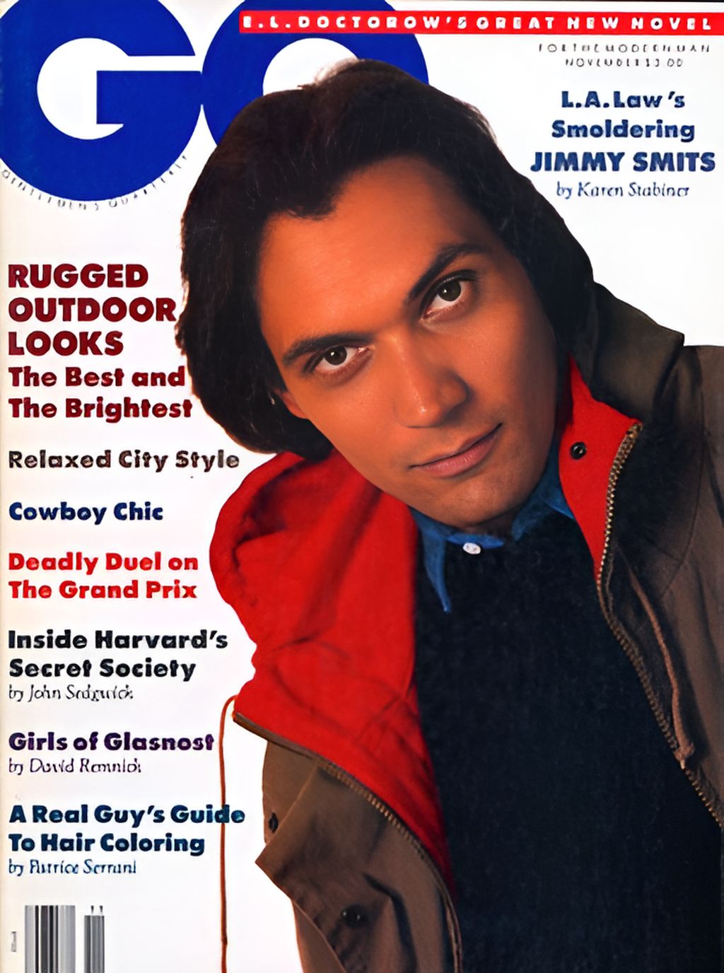 GENTLEMENS QUARTERLY magazine side cover  November 1988