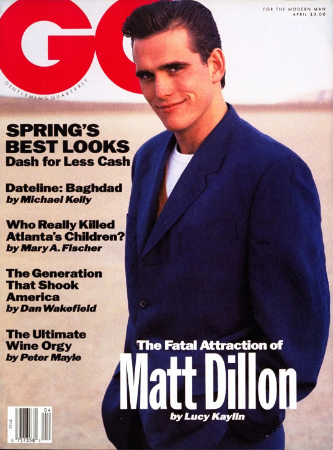 GENTLEMENS QUARTERLY magazine side cover  April 1991