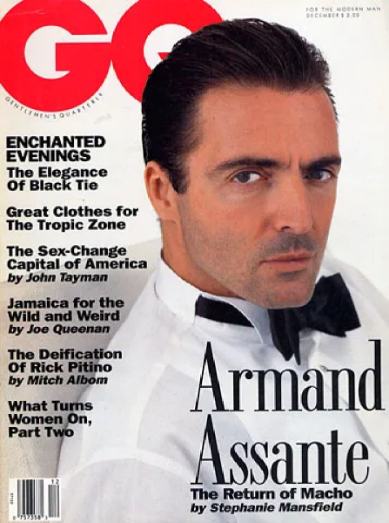 GENTLEMENS QUARTERLY magazine side cover  December 1991