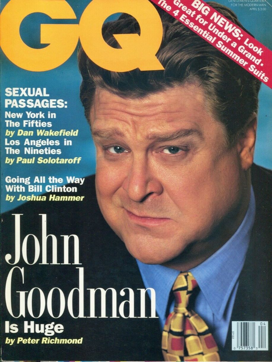 GENTLEMENS QUARTERLY magazine side cover  April 1992