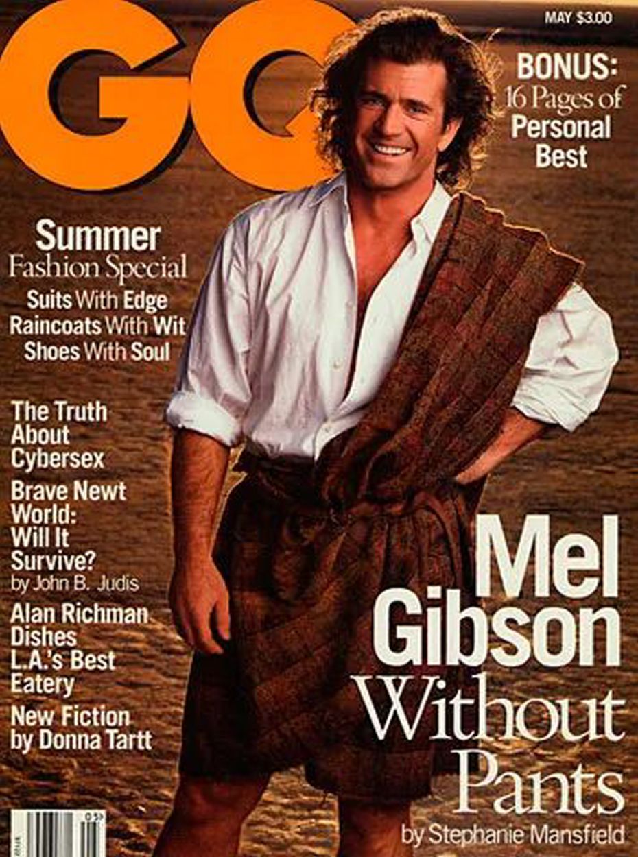 GENTLEMENS QUARTERLY magazine side cover  May 1995