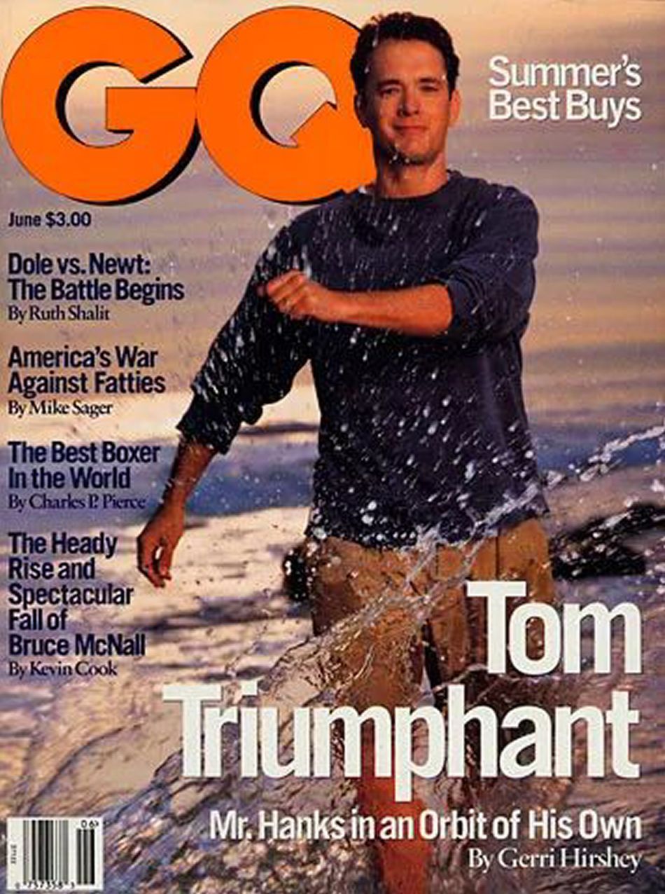 GENTLEMENS QUARTERLY magazine side cover  June 1995