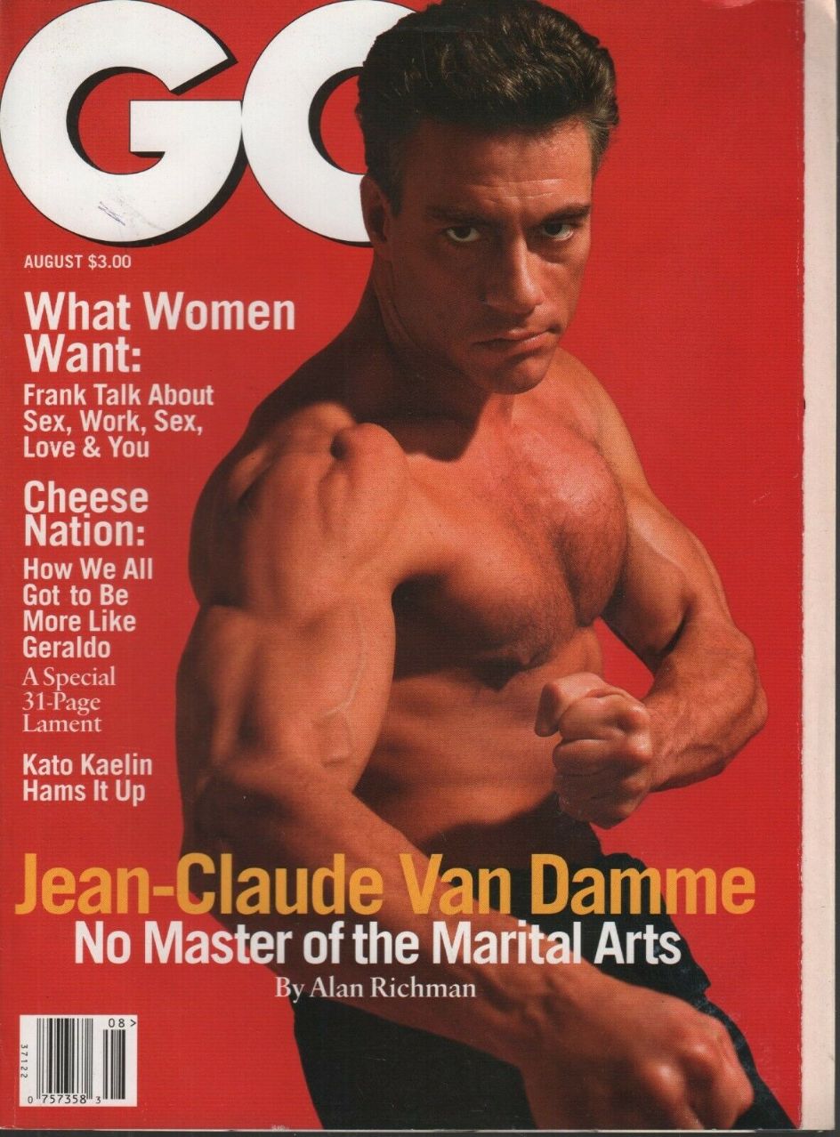 GENTLEMENS QUARTERLY magazine side cover  August 1995