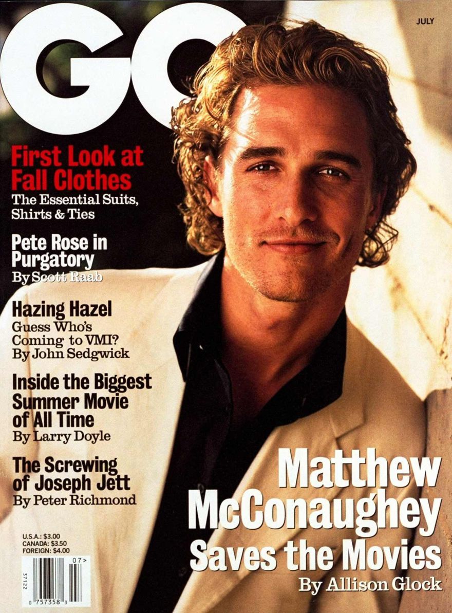 GENTLEMENS QUARTERLY magazine side cover  July 1997