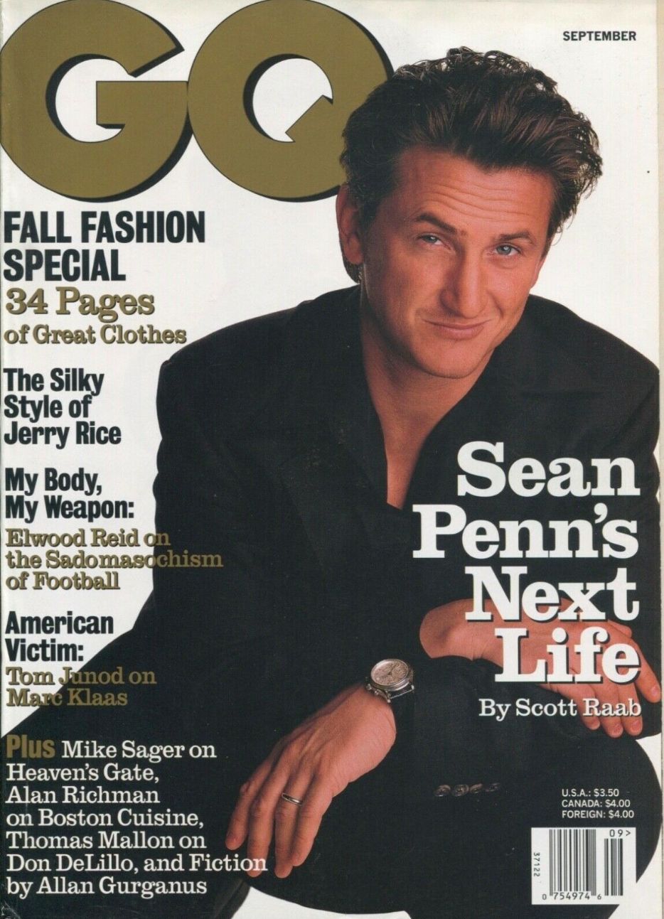 GENTLEMENS QUARTERLY magazine side cover  September 1997