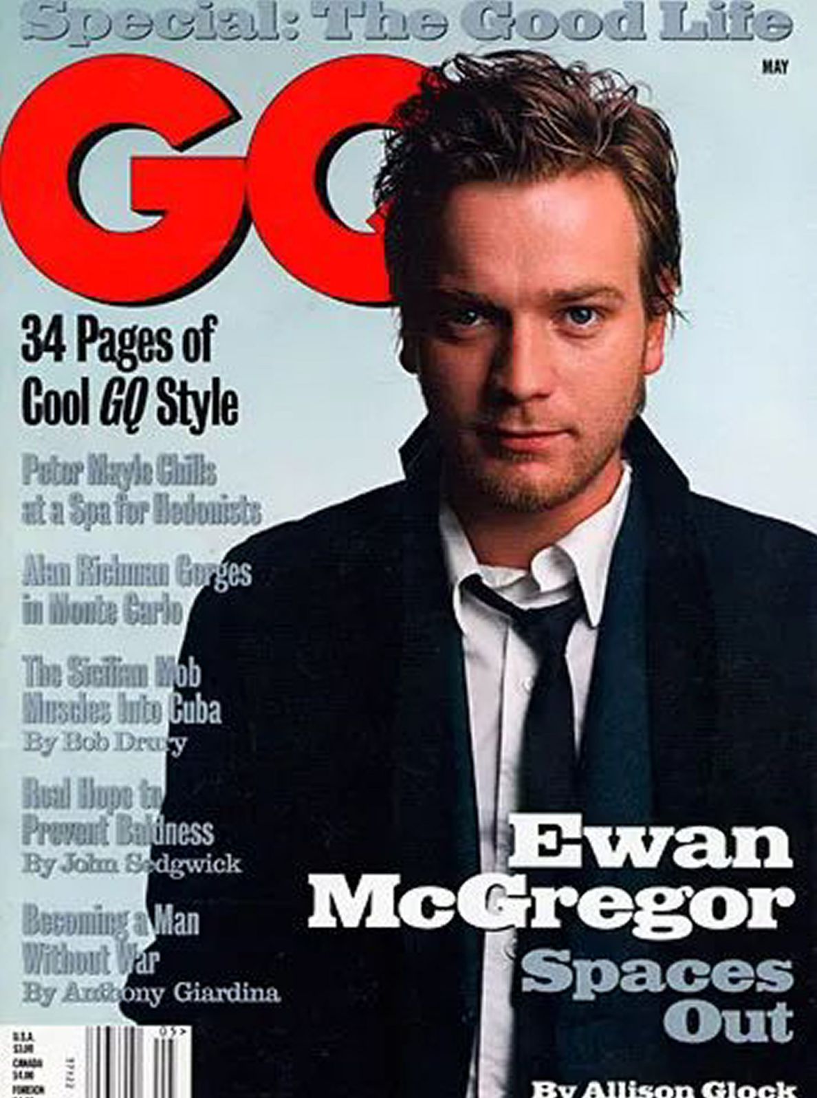 GENTLEMENS QUARTERLY magazine side cover  May 1999