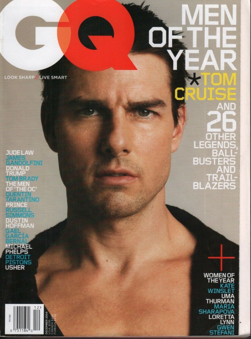 GENTLEMENS QUARTERLY magazine side cover  December 2004