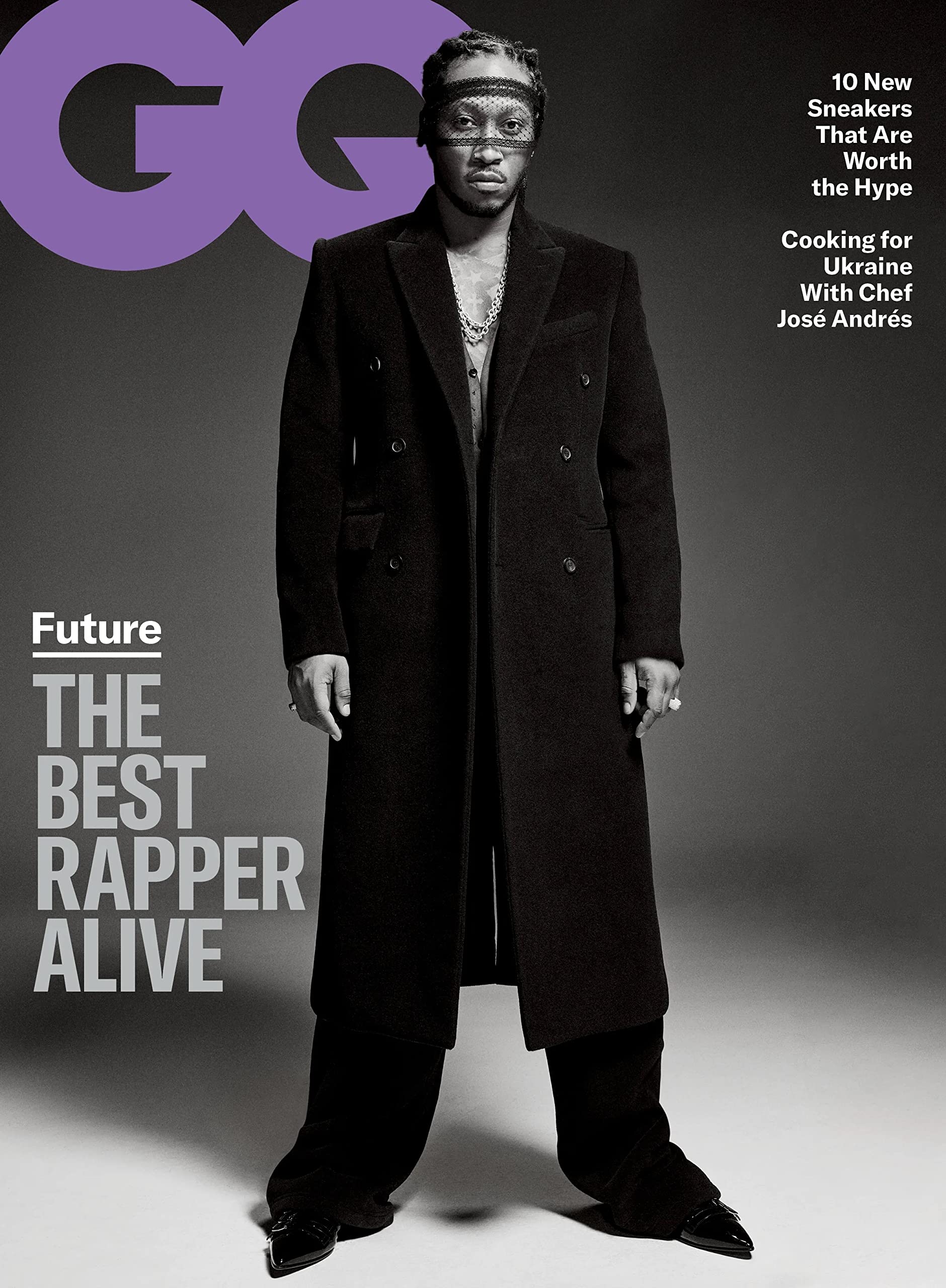 GENTLEMENS QUARTERLY magazine side cover  May 2022