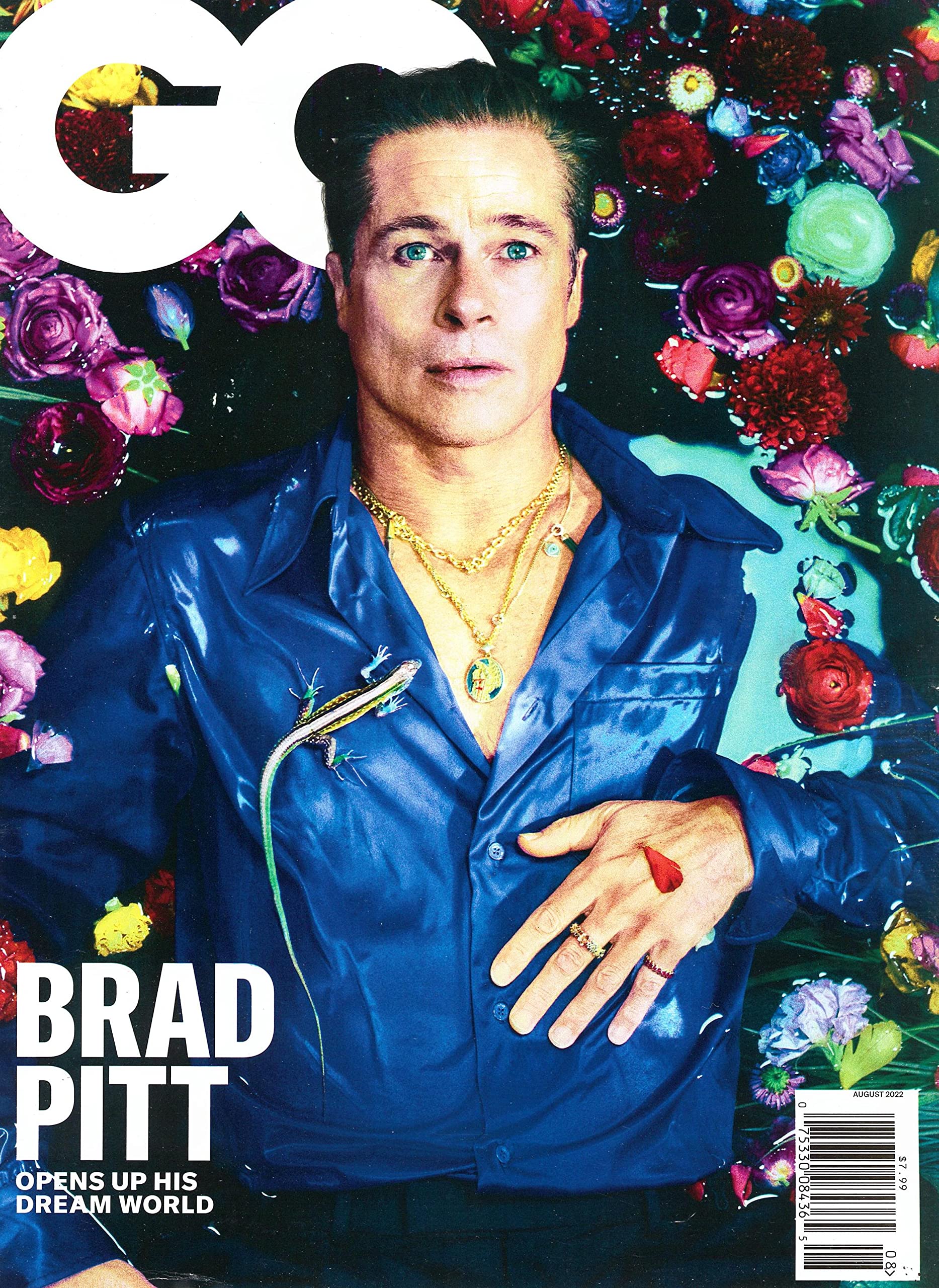 GENTLEMENS QUARTERLY magazine side cover  August 2022